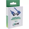 InLine SATA 6 Gb/s -pyöreä kaapeli, toisesta päästä 90° kulma, lukituksella, 0,5 m