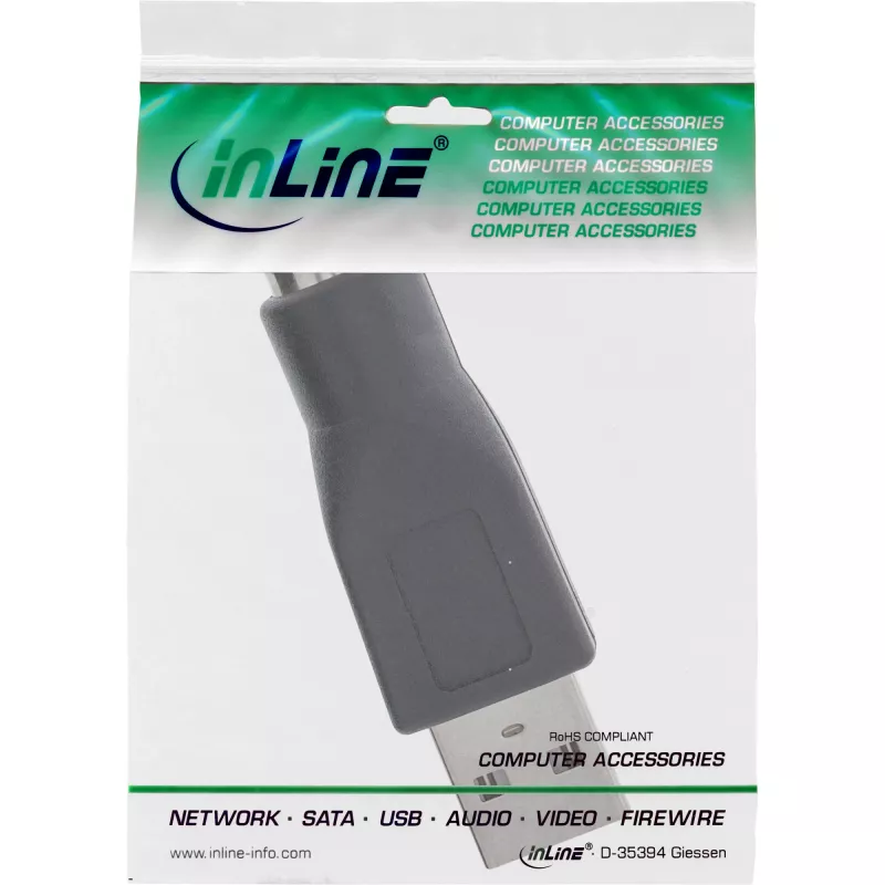 InLine USB-adapteri Type-A-uros MD6-naaras PS/2-naaras