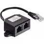 InLine ISDN-haaroitin 69932B 1 -> 2 0,15 m vastuksilla
