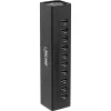 InLine USB 3.0 10 portin keskitin alumiinikotelo 4A virtalähteellä, musta