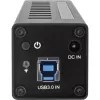 InLine USB 3.0 10 portin keskitin alumiinikotelo 4A virtalähteellä, musta