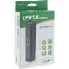 InLine USB 3.0 10 portin keskitin alumiinikotelo 4A virtalähteellä, musta