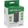 InLine USB 3.0 -keskitin, 4 porttia, alumiinikotelo, 2,5A virtalähteellä