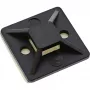 Itseliimautuvat kaapelisidejalat InLine 25x25 mm musta, 10 kpl:n pakkaus