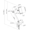 Tablet-teline InLine 55721S musta puristinpidike 12,9