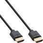 InLine ohut Ultra High Speed HDMI -kaapeli M/M 8K4K kullattu musta 1 m