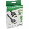 InLine ohut Ultra High Speed HDMI -kaapeli M/M 8K4K kullattu musta 1 m
