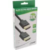 InLine ohut Ultra High Speed HDMI -kaapeli M/M 8K4K kullattu musta 2 m