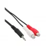 Audiokaapeli 2x RCA-naaras / 3,5 mm stereoplugi 5 m InLine 89941D