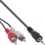 Audiokaapeli 2x RCA-uros / 3,5 mm stereoplugi 1 m InLine 89944L