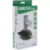 InLine USB 3.2 Gen.1 -kaapeli USB Type-A M / A W + virransyöttö, jalustalla, musta, 3 m