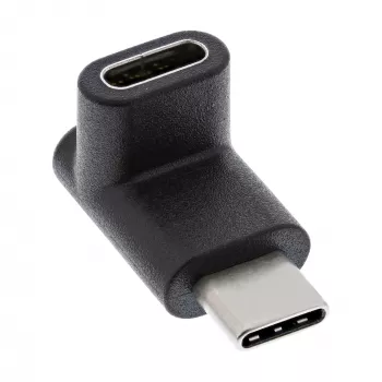 USB 3.2 Gen.2 adapteri InLine 35807 USB-C-uros C-naaraaseen ylös/alas kulma