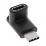 USB 3.2 Gen.2 adapteri InLine 35807 USB-C-uros C-naaraaseen ylös/alas kulma