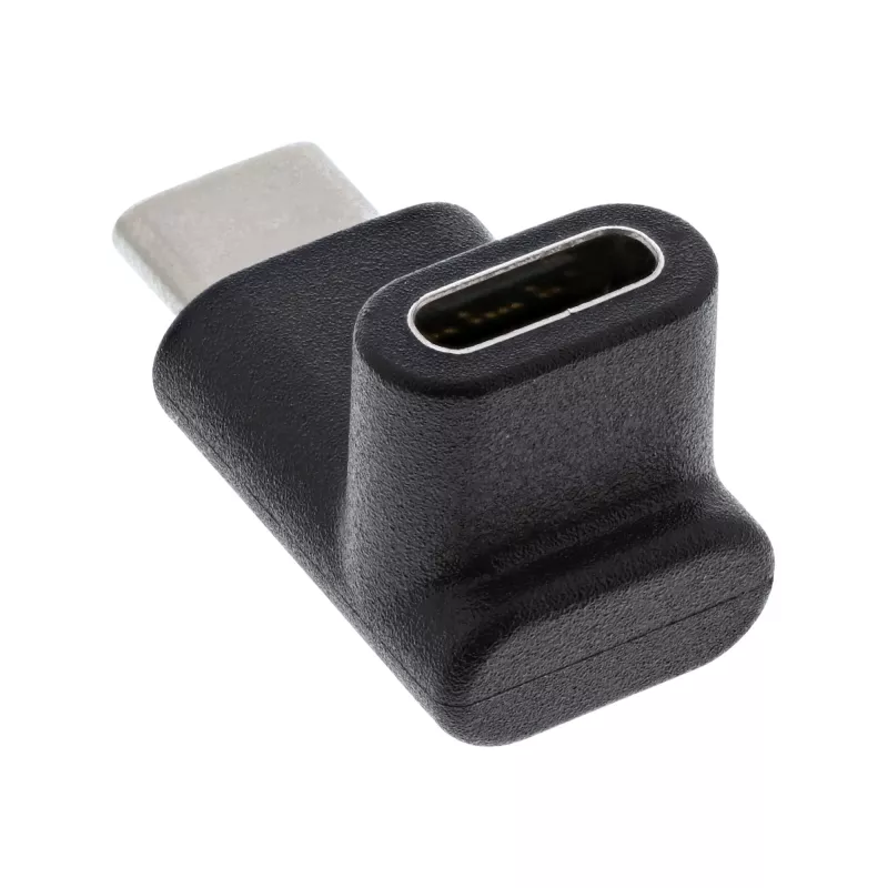 USB 3.2 Gen.2 adapteri InLine 35807 USB-C-uros C-naaraaseen ylös/alas kulma