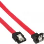 InLine SATA-kaapeli 150/300/600 S-ATA-liitännöille, kulma lukituskielekkeillä, 90°, 0,15 m