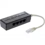 InLine 4-kertainen puhelinporttijakaja, RJ45-uros 4x RJ45-naaras, 0,15 m