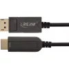 InLine DisplayPort-HDMI AOC muunninkaapeli, 4K/60Hz, musta, 50 m