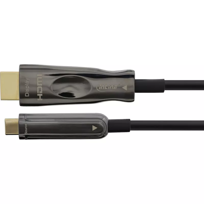 InLine USB Display AOC -kaapeli, USB-C-uros HDMI-uros (DP Alt Mode), 25 m