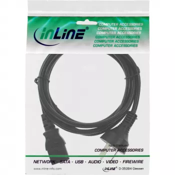 InLine virtakaapeli, Kiina-pistoke / 3pin IEC C13-uros, 0,5 m