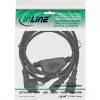 InLine Y-virtajohto 1x CEE 7/7 kulma / 2x 3-napainen IEC C13 -pistoke, 3 m