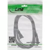 InLine virtajohto, pistoke tyyppi A (USA) / Euro-8-liitin, 3 m
