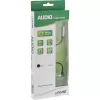 InLine ohut audiokaapeli 3,5 mm uros kulma / naaras, äänenvoimakkuuden säädöllä 0,25 m