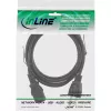 InLine virtajohto USA-pistoke / 3-napainen IEC C13 -pistoke, 18 AWG, 5 m