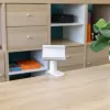 Pistorasialistan pidike InLine 23196W kääntyvä jousipuristin valkoinen