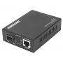 Intellinet Gigabit PoE+ -mediakonvertteri, 1 x 1000Base-T RJ45 -portti 1 x SFP -porttiin, PoE+-injektori