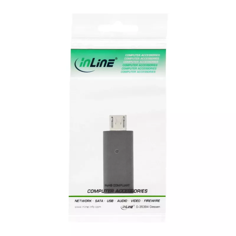 USB 2.0 -adapteri InLine 33302I Micro-USB-uros – USB-C-naaras