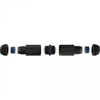 InLine Cat.6 -liitin, vesitiivis IP67, 2x RJ45 F/F, 1:1