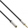 InLine ohut audiokaapeli 3,5 mm pistoke / liitäntä stereo 1 m