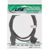 InLine virtajohto, CEE7/7 kulma / C15 suora, 3 x 1 mm², musta, 2 m
