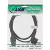 InLine virtajohto, CEE7/7 kulma / C15 suora, 3 x 1 mm², musta, 5 m