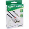 Audiokaapeli 3,5 mm pistoke / 2x RCA-pistoke 2 m InLine 99242