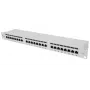 Intellinet patch-paneeli, Cat6a, FTP, 24-portti, 1U, suojattu, 90° Top-Entry LSA-liuskat, harmaa