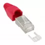 InLine puristuspistoke RJ45 8P8C suojattu pujotusavustimella ja taittosuojalla, punainen