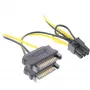 InLine verkkosovitin 2x SATA / 6-pin PCIe-näytönohjaimelle 26628B