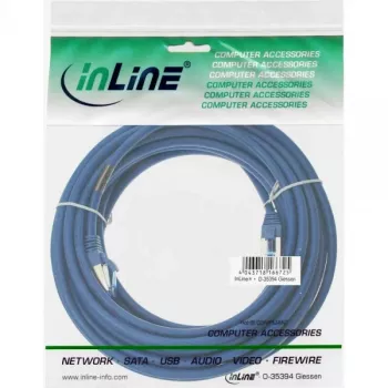 InLine patch-kaapeli S/FTP PiMF Cat.6A halogeeniton 500 MHz sininen 7,5 m