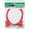 InLine nullmodem-kaapeli DB9 naaras / naaras, valettu, punainen, 3 m