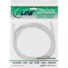 InLine audiokaapeli, 3,5 mm plugi/liitin, stereo, valkoinen/kulta 10 m