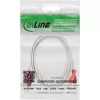 InLine audiokaapeli 2x RCA uros-uros valkoinen / kulta 2 m