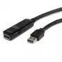 StarTech.com 3 m USB 3.0 aktiivinen jatkokaapeli – M/F, 3 m, USB A, USB A, USB 3.2 Gen 1 (3.1 Gen 1), musta