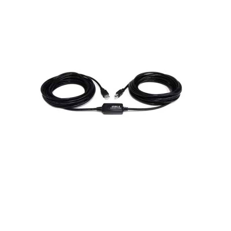 StarTech.com 9 m (30 ft.) aktiivinen USB 2.0 A–B-kaapeli, 9 m, USB A, USB B, USB 2.0, 0,48 Gbit/s, musta