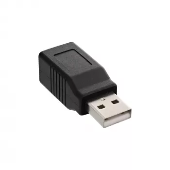 USB 2.0 sovitin Type-A plugi / Type-B liitin InLine 33443