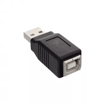 USB 2.0 sovitin Type-A plugi / Type-B liitin InLine 33443