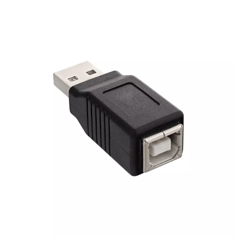 USB 2.0 sovitin Type-A plugi / Type-B liitin InLine 33443