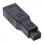 InLine FireWire 400 / 800 1394b sovitin 6–9 pin liitin / plugi