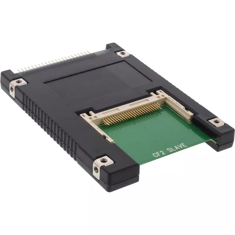 InLine IDE 2,5 tuuman asema 2x Compact Flash -sovittimeen – käytä CF-kortteja kiintolevyinä