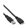 InLine USB 3.2 Gen.1 -kaapeli, Type-A-plugi / Micro-B-plugi, musta, 3 m